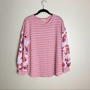 50% OFF SALE regenbogen long floral sleeve blouse